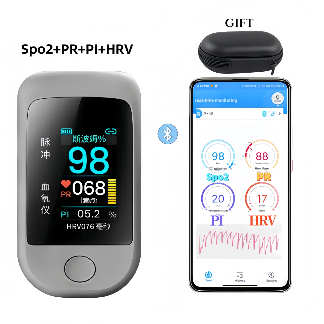Многофункциональный Bluetooth-монитор кислорода в крови, пульс HRV на кончиках пальцев, насыщенность сердечного ритма и кислорода в крови, измеритель кислорода в крови
Многофункциональный Bluetooth-монитор кислорода в крови, пульс HRV на кончиках пальцев, насыщенность сердечного ритма и кислорода в крови, измеритель кислорода в крови