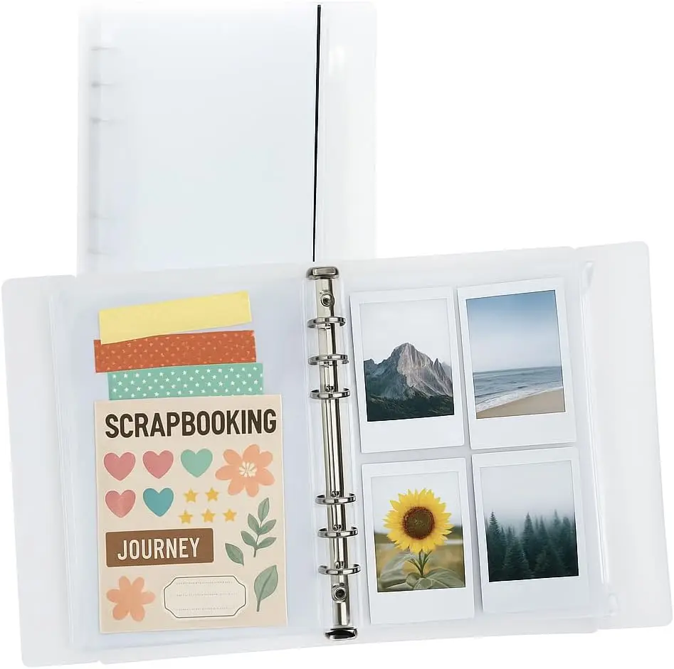 New A5 Binder with 10 PCS Clear Zipper Binder Pockets - 6 Ring Binders Notebook Organizer with zipper Transparent Pouches
New A5 Binder with 10 PCS Clear Zipper Binder Pockets - 6 Ring Binders Notebook Organizer with zipper Transparent Pouches