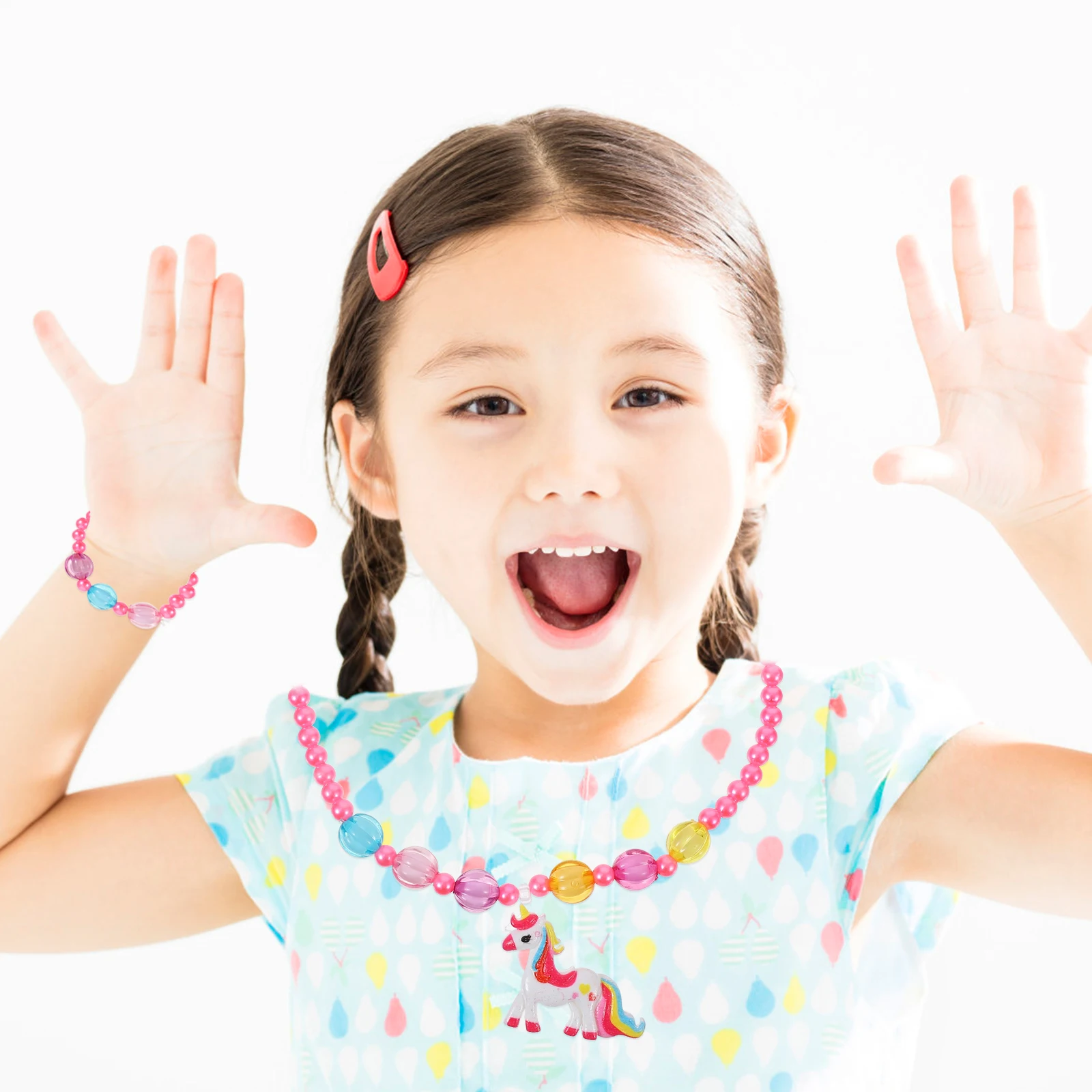 Children's Jewelry Set Girl Necklace Bracelet Kid Ring Rings for Girls Unicorn Kit Earring Beaded
Children's Jewelry Set Girl Necklace Bracelet Kid Ring Rings for Girls Unicorn Kit Earring Beaded