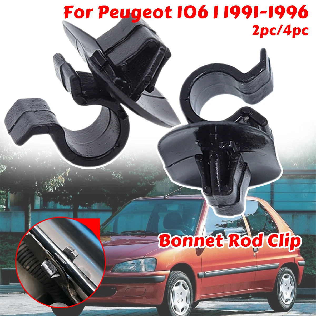 Bonnet Rod Clip For Peugeot 106 I 1991-1996 Support Stay Strut Arm Retainer Holder Prop Buckle Clamp Under Lock Hood Fittings
Bonnet Rod Clip For Peugeot 106 I 1991-1996 Support Stay Strut Arm Retainer Holder Prop Buckle Clamp Under Lock Hood Fittings