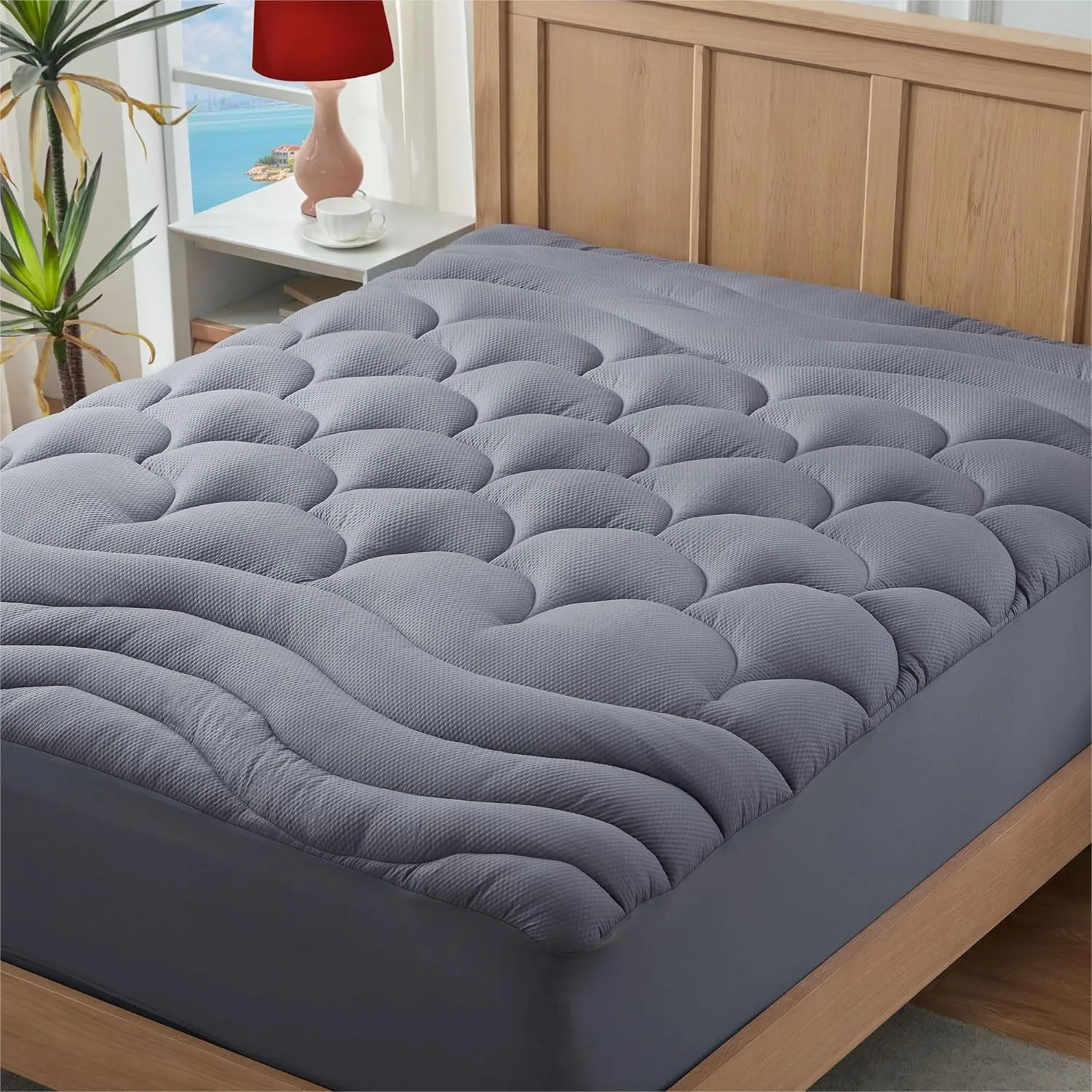 Queen Mattress Pad for Back Pain Relief, Pillow Top Cooling Bed Topper Quilted Fitted, Soft Deep Pocket Mattress Protector Cover
Queen Mattress Pad for Back Pain Relief, Pillow Top Cooling Bed Topper Quilted Fitted, Soft Deep Pocket Mattress Protector Cover