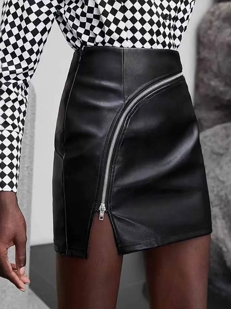 MCDV изогнутая кожаная мини-юбка на молнии, женская модная сексуальная юбка-карандаш из искусственной кожи с высокой талией, элегантная офисная женская юбка
MCDV изогнутая кожаная мини-юбка на молнии, женская модная сексуальная юбка-карандаш из искусственной кожи с высокой талией, элегантная офисная женская юбка