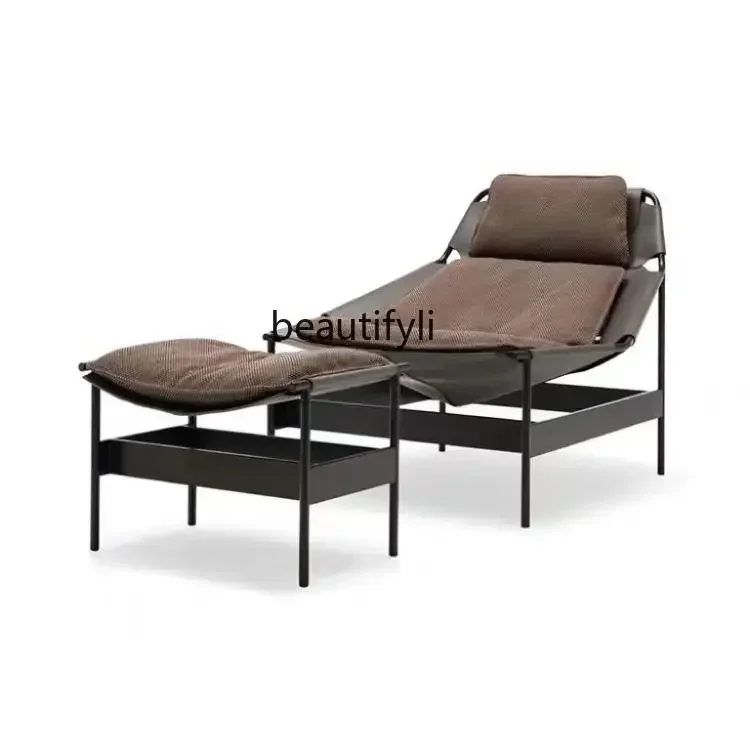 Designer Modern Single Armchair Leather Recumbent Chair Home Leisure Back Chair
Designer Modern Single Armchair Leather Recumbent Chair Home Leisure Back Chair