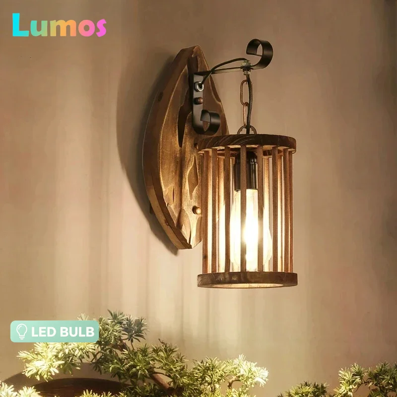 A64 American Country Retro Industrial Wood Light Bar Restaurant Aisle Corridor Wall Lamp Bedside Solid Wooden Art Sconce
A64 American Country Retro Industrial Wood Light Bar Restaurant Aisle Corridor Wall Lamp Bedside Solid Wooden Art Sconce