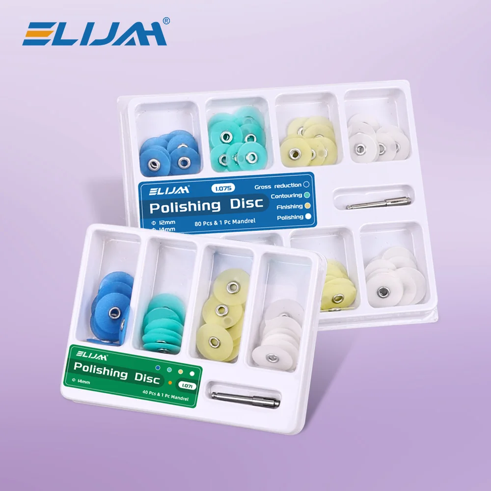 ELIJAH 80/40Pcs/Box Dental Composite Polishing Discs RA for Low Speed Handpiece High-Efficiency Teeth Polish Consumables
ELIJAH 80/40Pcs/Box Dental Composite Polishing Discs RA for Low Speed Handpiece High-Efficiency Teeth Polish Consumables