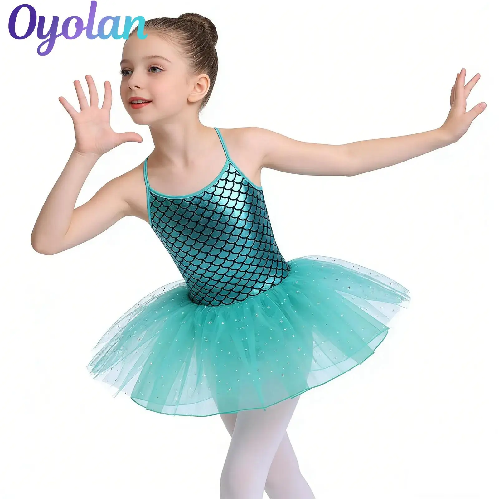 Kids Girls Glitter Mermaid Ballet Tutu Dance Performance Costume Scales Pattern Printed Gymnastics Leotard Tutu Dress Dancewear
Kids Girls Glitter Mermaid Ballet Tutu Dance Performance Costume Scales Pattern Printed Gymnastics Leotard Tutu Dress Dancewear