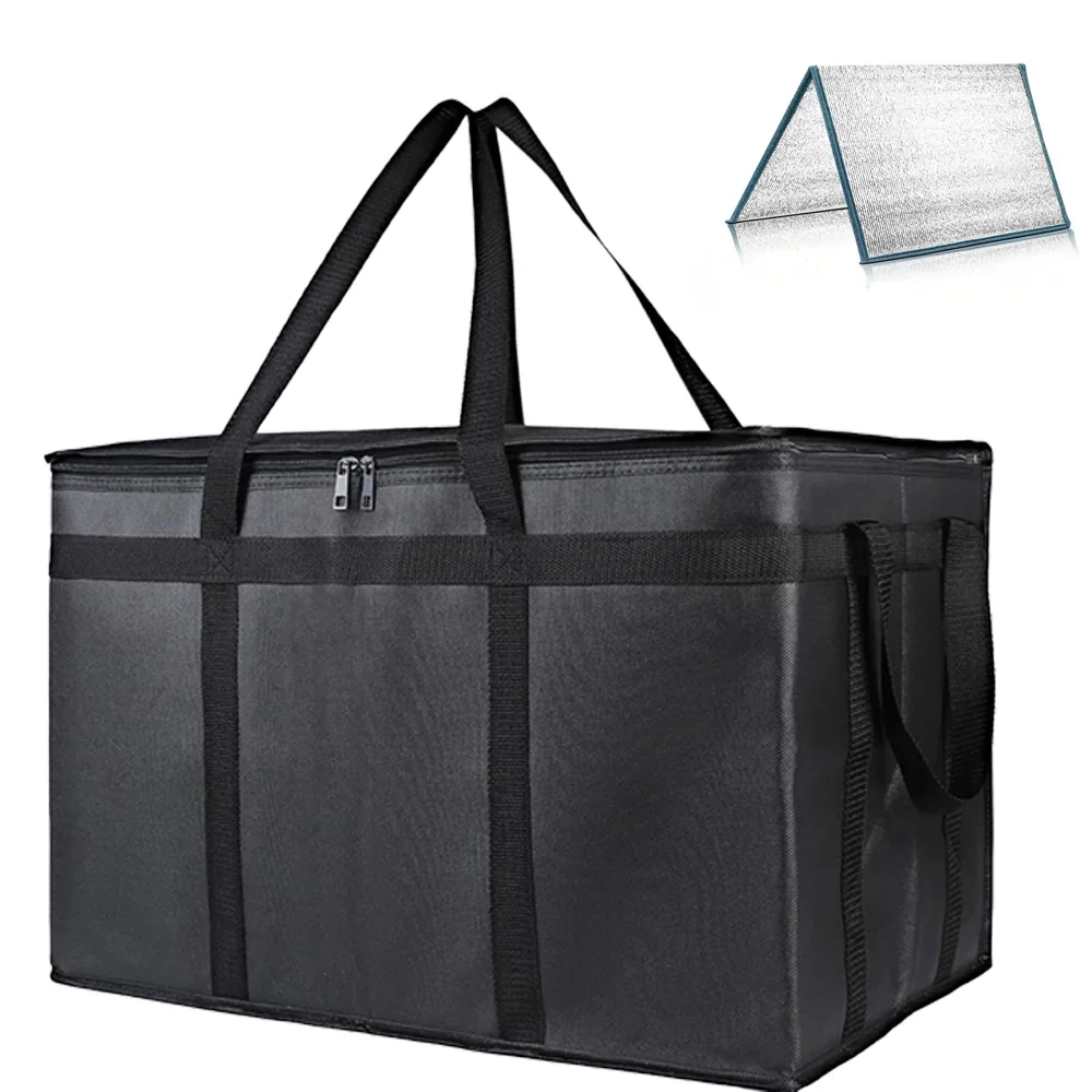 1 Set (Bag & Bottom), XXXL Large Capacity Reusable Warming Bag with Removable Hard Bottom, 3 Layers Insulated Pizza Delivery Bag
1 Set (Bag & Bottom), XXXL Large Capacity Reusable Warming Bag with Removable Hard Bottom, 3 Layers Insulated Pizza Delivery Bag