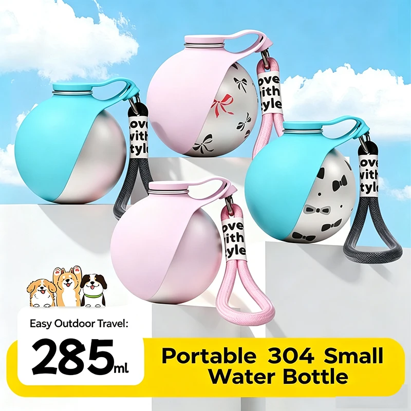 Spherical 304 Stainless Steel Cat Dog Outdoor Kettle Portable Water Bottle Walk The Dog Foldable Silicone Drinker Pet Supplies
Spherical 304 Stainless Steel Cat Dog Outdoor Kettle Portable Water Bottle Walk The Dog Foldable Silicone Drinker Pet Supplies