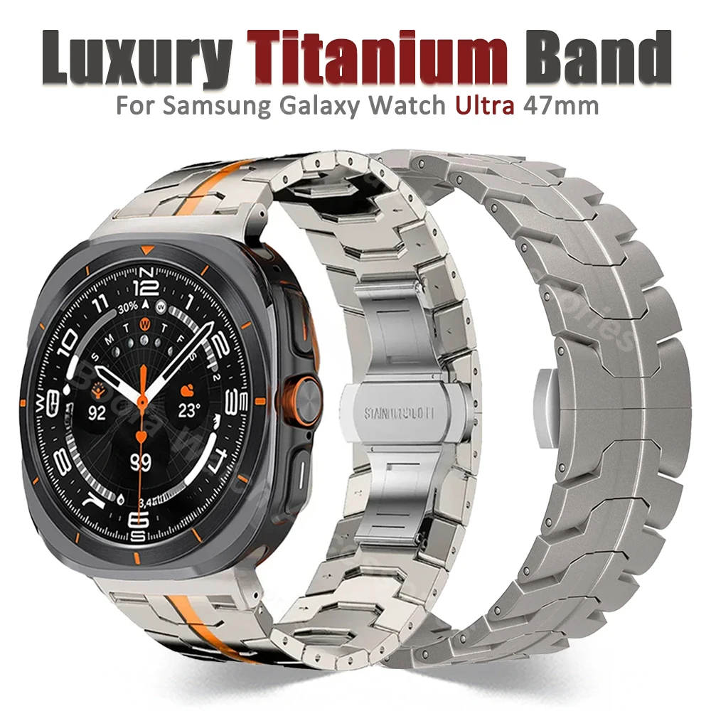 Титановый цветной браслет для Samsung Galaxy Watch Ultra 47 мм, деловой ремешок из нержавеющей стали без зазоров, ремешок для GALAXY ULTRA Correa
Титановый цветной браслет для Samsung Galaxy Watch Ultra 47 мм, деловой ремешок из нержавеющей стали без зазоров, ремешок для GALAXY ULTRA Correa