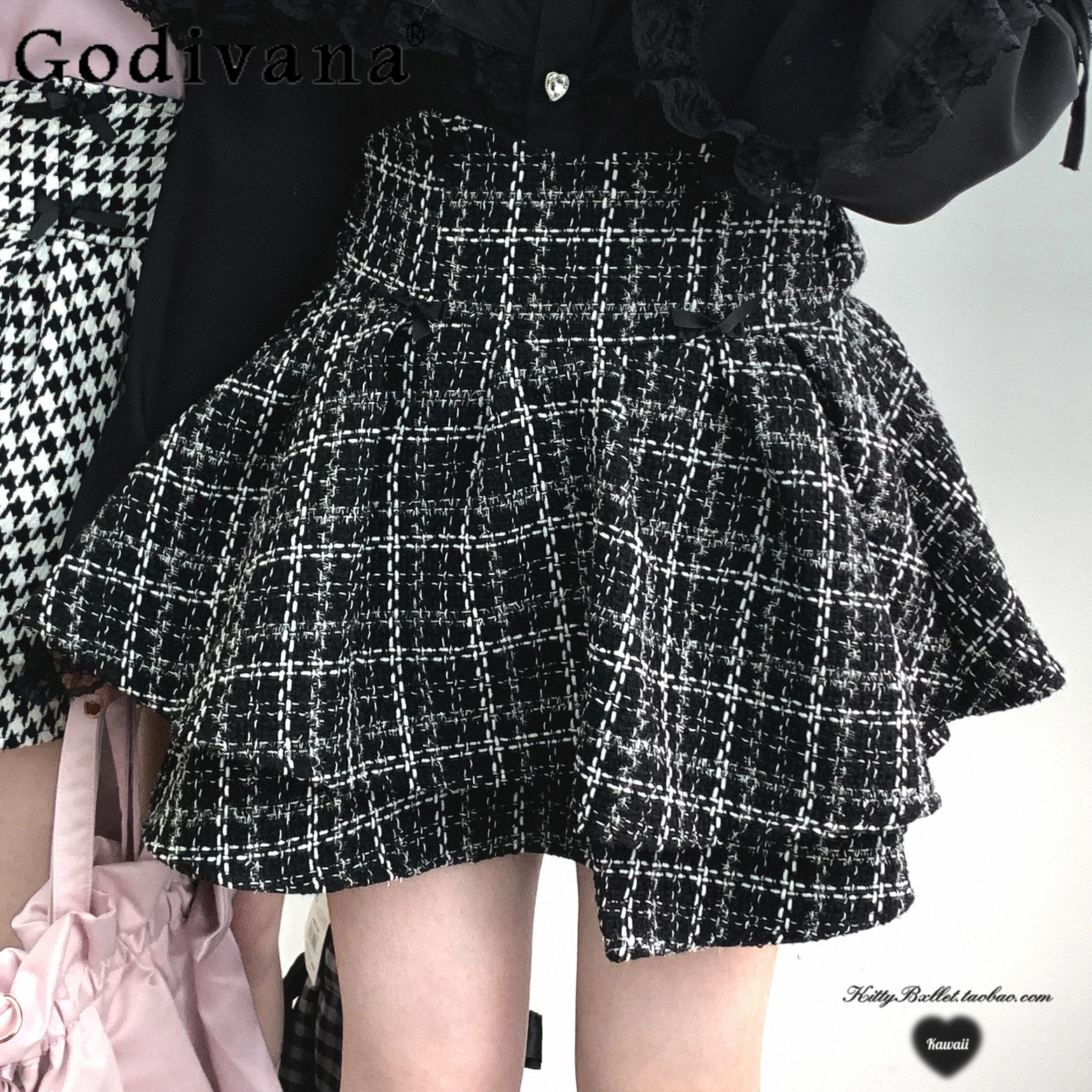 Japanese Mine Mass-produced Girl Sweet Bow Double-layer Plaid Skirt Women Spring and Autumn High Waist Black Mini Pleated Skirt
Japanese Mine Mass-produced Girl Sweet Bow Double-layer Plaid Skirt Women Spring and Autumn High Waist Black Mini Pleated Skirt