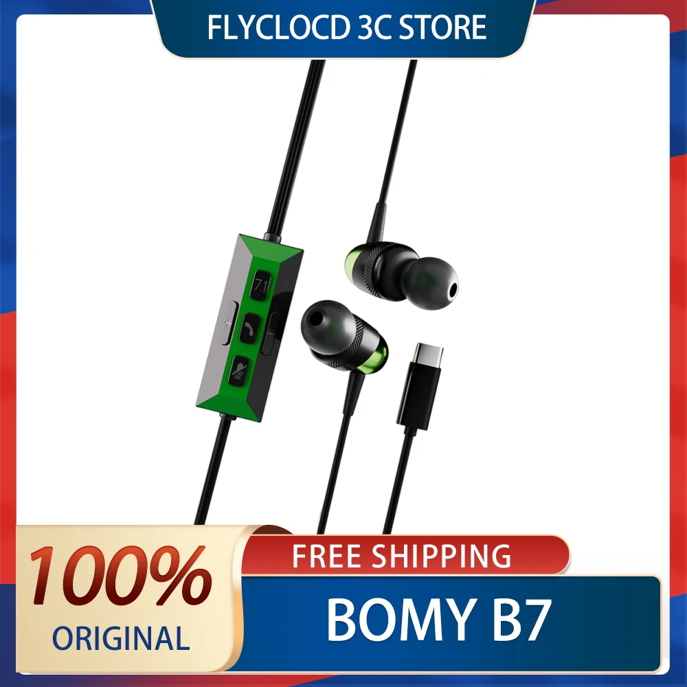 BOMY B7 Wired Headset E-sports Gaming Specific Headphones 7.1 Game Sound Effects Typec USB Interface Computer Phone Custom Gift
BOMY B7 Wired Headset E-sports Gaming Specific Headphones 7.1 Game Sound Effects Typec USB Interface Computer Phone Custom Gift