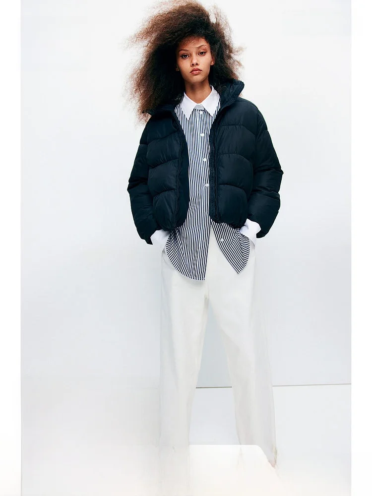 Warm Thiened Cotton Jaet Hooded Stand Collar Coat for Women Winter Outerwear H&M Sli OOTD Polyester Fiber Long Sve
Warm Thiened Cotton Jaet Hooded Stand Collar Coat for Women Winter Outerwear H&M Sli OOTD Polyester Fiber Long Sve