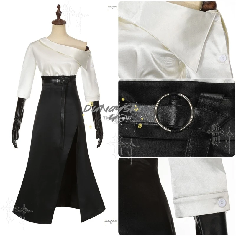 Women Black Evening Dress Cosplay Set Ashcroft Grace Resident Evil Requiem Costume and Matching Wig for Themed Events
Women Black Evening Dress Cosplay Set Ashcroft Grace Resident Evil Requiem Costume and Matching Wig for Themed Events