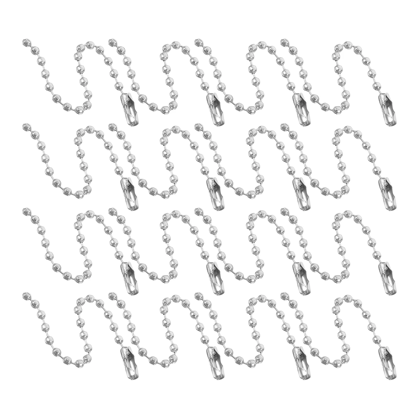 100pcs Silver Ball Chain Keychain DIY Supplies Metal Electroplated Beads Bulk Craft Tag Connectors Dog Accessories
100pcs Silver Ball Chain Keychain DIY Supplies Metal Electroplated Beads Bulk Craft Tag Connectors Dog Accessories