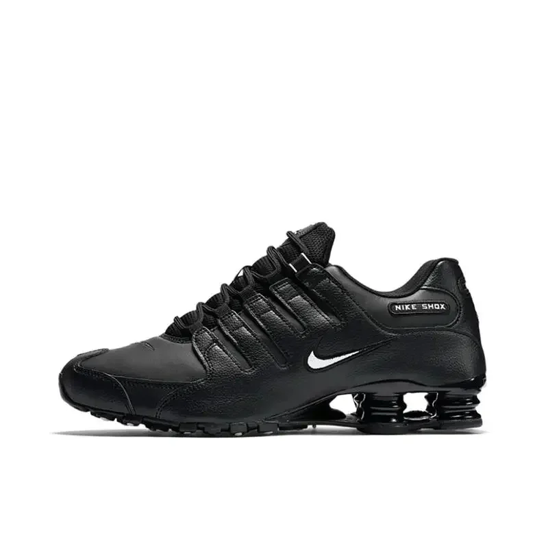 Nike Shox NZ Black White Leather Air Columns Anti-Slip Shock-Absorbant Outdoor Men Running Shoes Sports Sneakers 501524-091
Nike Shox NZ Black White Leather Air Columns Anti-Slip Shock-Absorbant Outdoor Men Running Shoes Sports Sneakers 501524-091