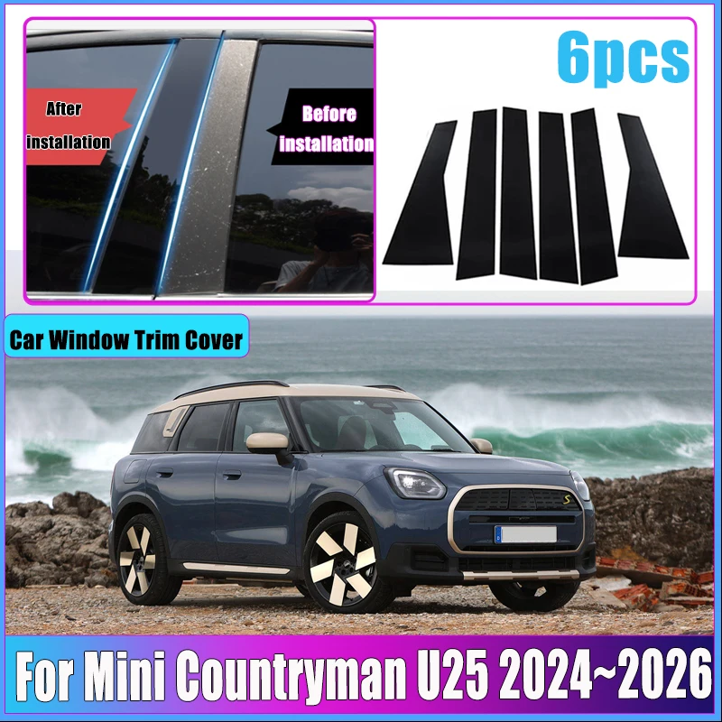 Car Sticker For Mini Countryman U25 2024~2026 Window Pillar Post Door Trim B C Column Cover Glossy Scratch-resistant Accessories
Car Sticker For Mini Countryman U25 2024~2026 Window Pillar Post Door Trim B C Column Cover Glossy Scratch-resistant Accessories