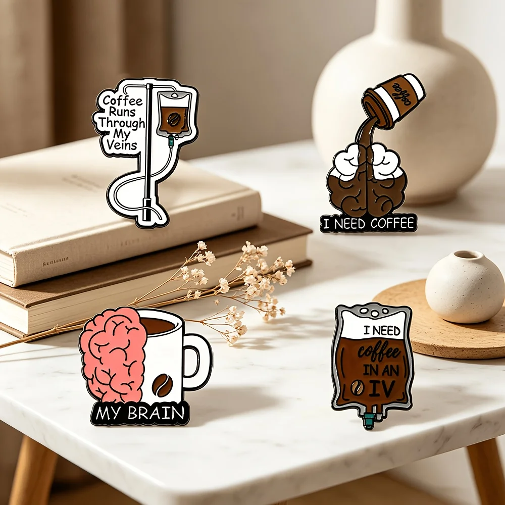 Novelty Fun Coffee Glazed Brooch Coffee Runs In My Veins Pin Humorous Fashion Accessory Gift For Coffee Lovers
Novelty Fun Coffee Glazed Brooch Coffee Runs In My Veins Pin Humorous Fashion Accessory Gift For Coffee Lovers
