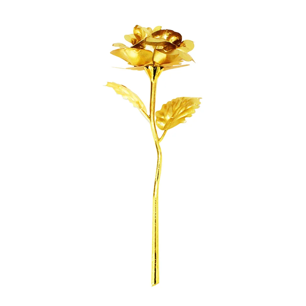 24K Foil Plated Gold Rose Artificial Wedding Decoration Flower Valentine's Day Gift 's Rose Wedding Decoration Flower
24K Foil Plated Gold Rose Artificial Wedding Decoration Flower Valentine's Day Gift 's Rose Wedding Decoration Flower
