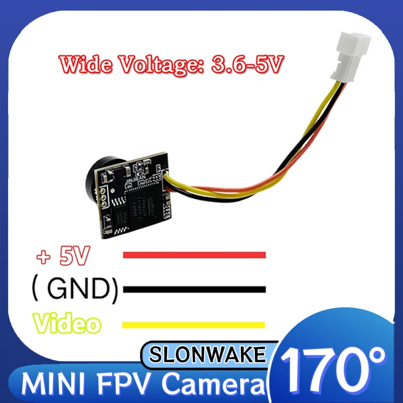 МИНИ-камера SLONWAKE FPV 1200TVL FOV170 ° Аналоговая передача сигнала CVBS 15 мм * 13 мм 3,6-5 В для подключения VTX RC FPV Racing Drone
МИНИ-камера SLONWAKE FPV 1200TVL FOV170 ° Аналоговая передача сигнала CVBS 15 мм * 13 мм 3,6-5 В для подключения VTX RC FPV Racing Drone