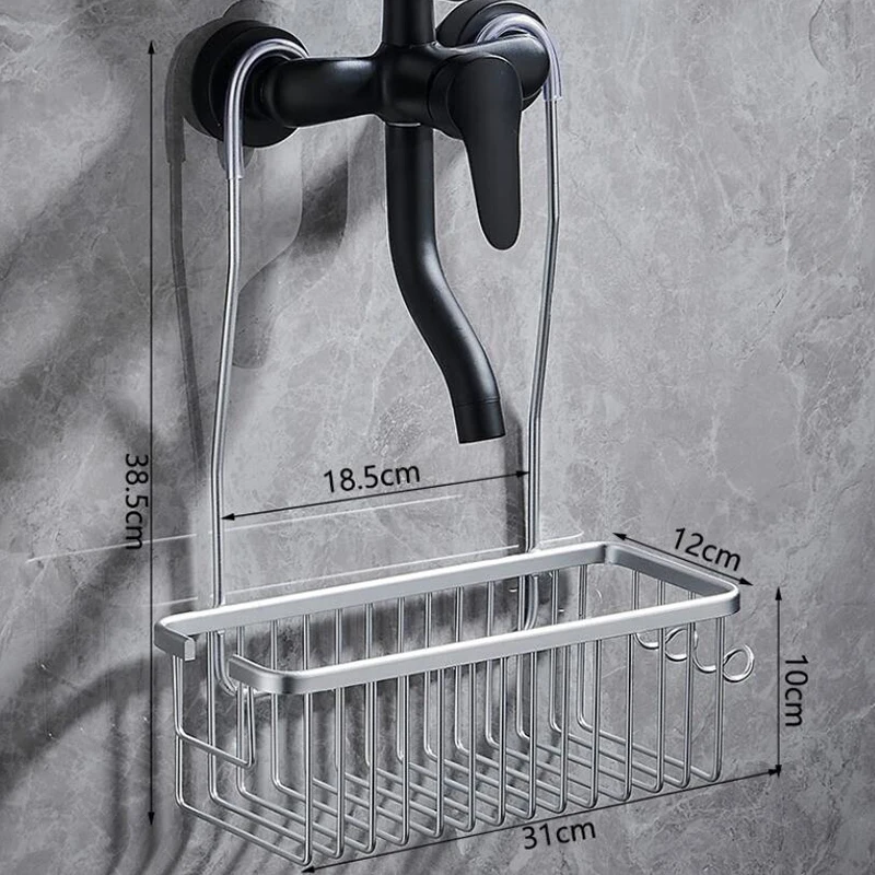 No Drilling Shower Shelf Aluminum Bathroom Organizer for Shampoo Soap Sponge Stainless Storage Basket for Bathroom Accessories
No Drilling Shower Shelf Aluminum Bathroom Organizer for Shampoo Soap Sponge Stainless Storage Basket for Bathroom Accessories