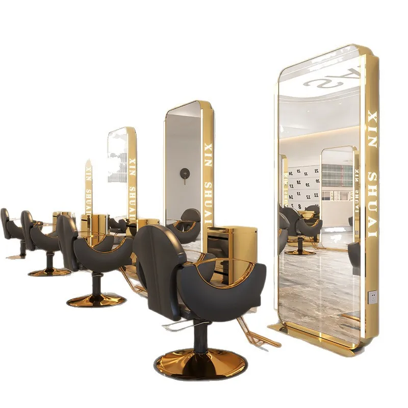 Internet celebrity hair salon mirror, barbershop hair salon dedicated, high-end stainless steel mirror table
Internet celebrity hair salon mirror, barbershop hair salon dedicated, high-end stainless steel mirror table