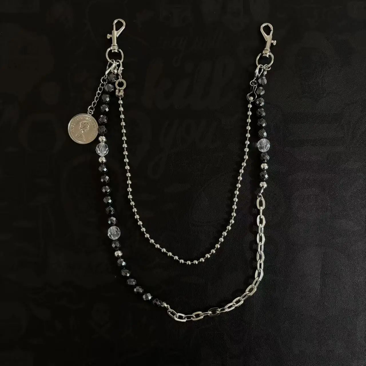 Original Design Unisex Denim Pants Chain, Double Punk Hip-Hop Detachable Waist Chain Accessory
Original Design Unisex Denim Pants Chain, Double Punk Hip-Hop Detachable Waist Chain Accessory