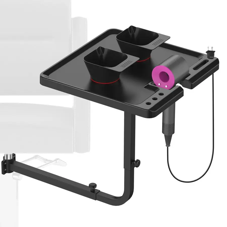 Salon Metal Tray Attached to Chair 360 Degree Rotation Barber Chair Tray for Dental, Cart with 2 Magnetic Bowls,Ful Customizable
Salon Metal Tray Attached to Chair 360 Degree Rotation Barber Chair Tray for Dental, Cart with 2 Magnetic Bowls,Ful Customizable