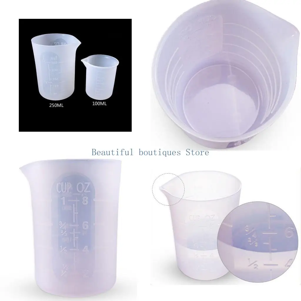 U4LF Silicone Measuring Cups Nonstick Reusable Craft Measuring Cups for Epoxy Resin Jewelry Nonstick Silicone Mixing Cups
U4LF Silicone Measuring Cups Nonstick Reusable Craft Measuring Cups for Epoxy Resin Jewelry Nonstick Silicone Mixing Cups