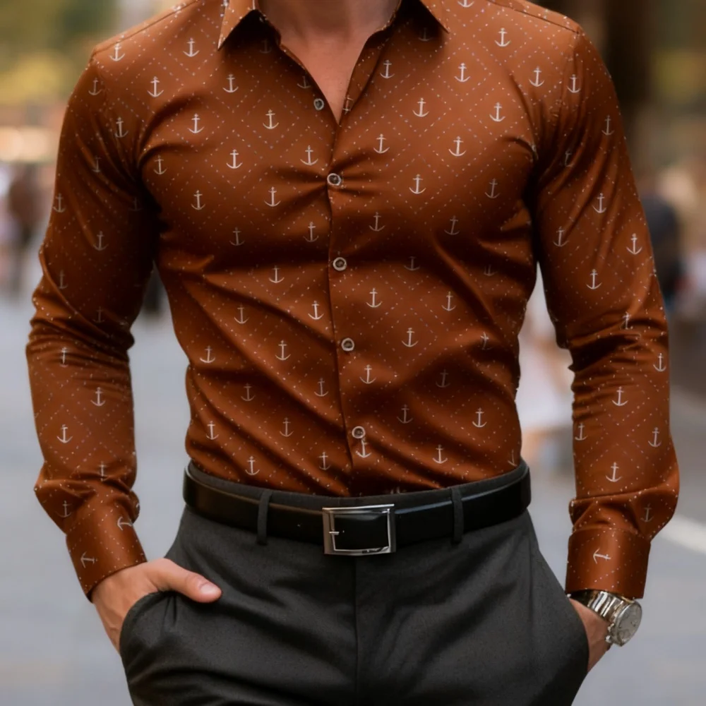 8-Color Boat Aiming Printed Long Sleeved plus Size Shirt Street Fashion Casual Lapel Button Men's High-Quality Fabric Clothing
8-Color Boat Aiming Printed Long Sleeved plus Size Shirt Street Fashion Casual Lapel Button Men's High-Quality Fabric Clothing