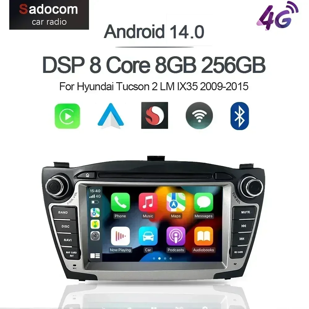 7 "Carplay DSP IPS Android 13.0 8 ГБ + 128 ГБ 8-ядерный мультимедийный плеер GPS-радио Wi-Fi для Hyundai Tucson 2 LM IX35 2009-2015
7 "Carplay DSP IPS Android 13.0 8 ГБ + 128 ГБ 8-ядерный мультимедийный плеер GPS-радио Wi-Fi для Hyundai Tucson 2 LM IX35 2009-2015