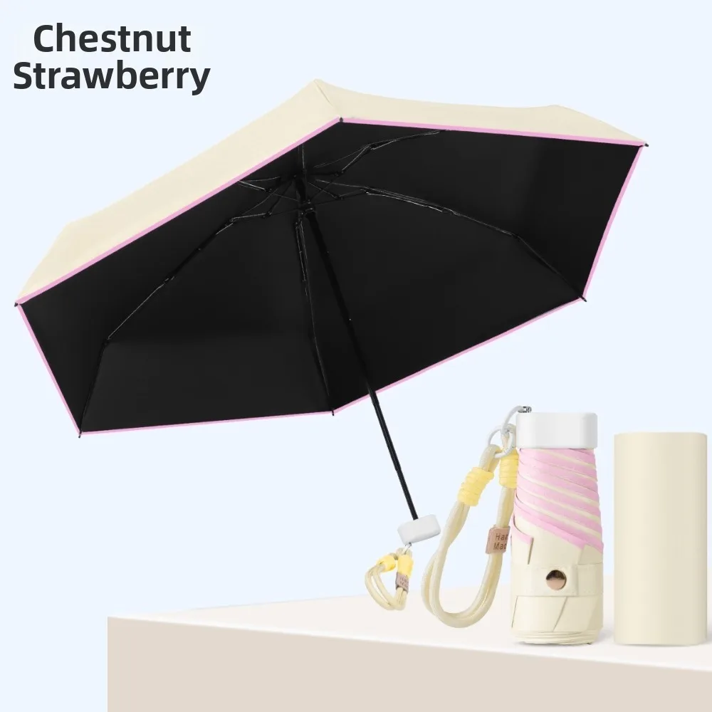 Fashion UPF50+ Mini Folding Umbrella UV Protection Ultralight Sunshade Umbrella Color Rope Bracelet Dual Use Travel Umbrella
Fashion UPF50+ Mini Folding Umbrella UV Protection Ultralight Sunshade Umbrella Color Rope Bracelet Dual Use Travel Umbrella