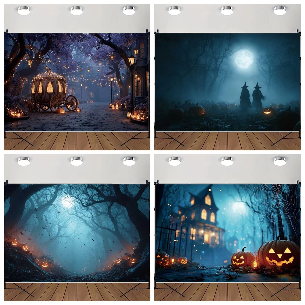 MOON.QG Fantasy Halloween Backdrops Lanterns Cemetery Forest Photozone Background Shooting Props Newborn Baby Photo Wallpaper
MOON.QG Fantasy Halloween Backdrops Lanterns Cemetery Forest Photozone Background Shooting Props Newborn Baby Photo Wallpaper