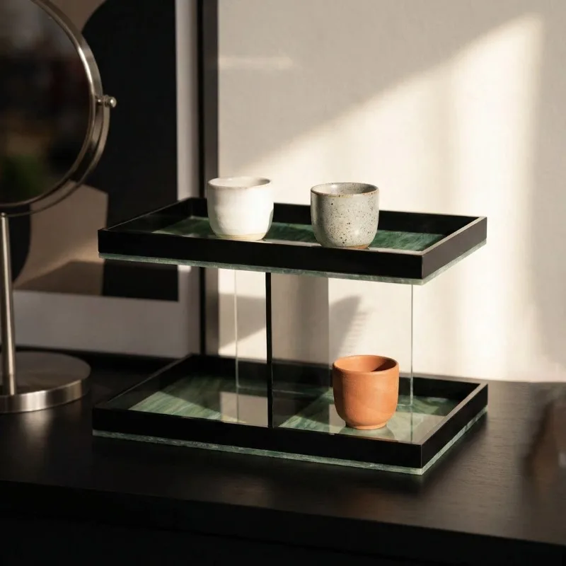 Акриловая полка для косметики, мраморная подставка для хранения парфюмерии и средств по уходу за кожей для ванной комнаты
Акриловая полка для косметики, мраморная подставка для хранения парфюмерии и средств по уходу за кожей для ванной комнаты