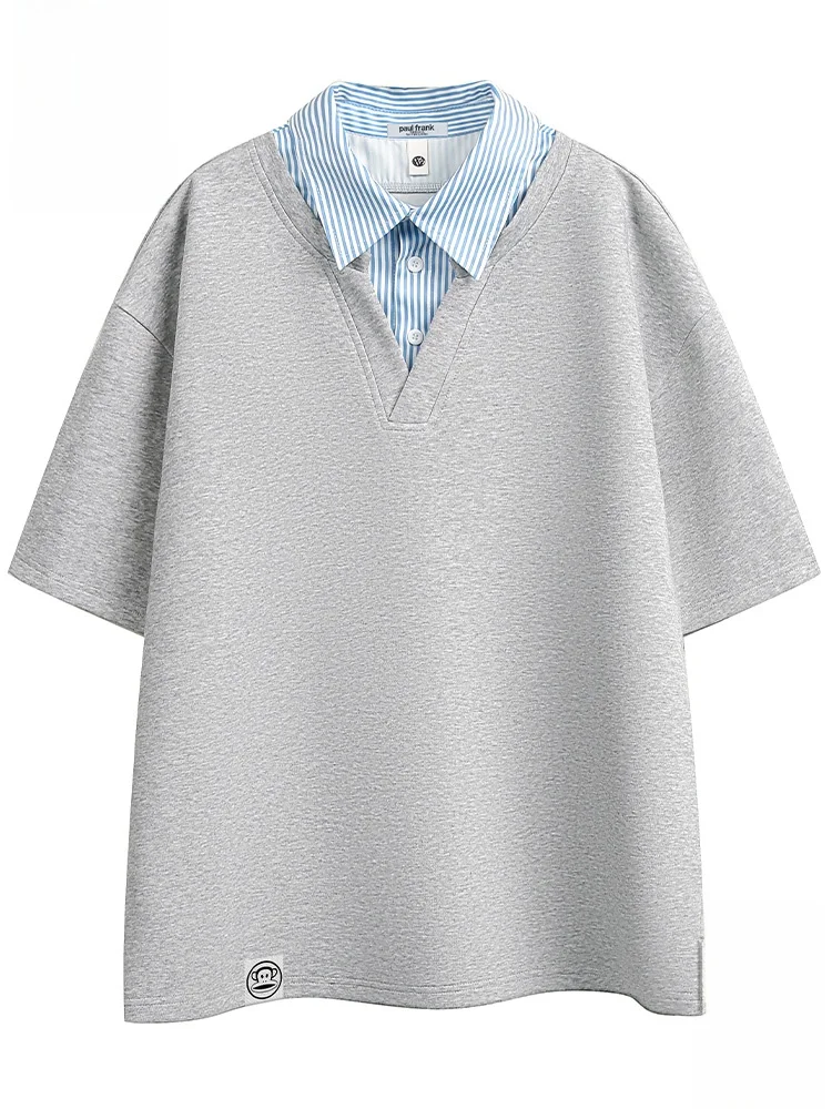 Мужская футболка свободного кроя с отложным воротником, летняя, легкая, дышащая, из смесового хлопка
Мужская футболка свободного кроя с отложным воротником, летняя, легкая, дышащая, из смесового хлопка