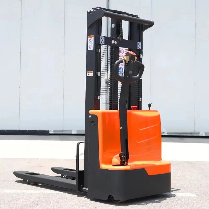 high quality 0kg 00kg Loading Portle Forklift 00kg Small Hand Manual Semi Self Load Lifting Stacker