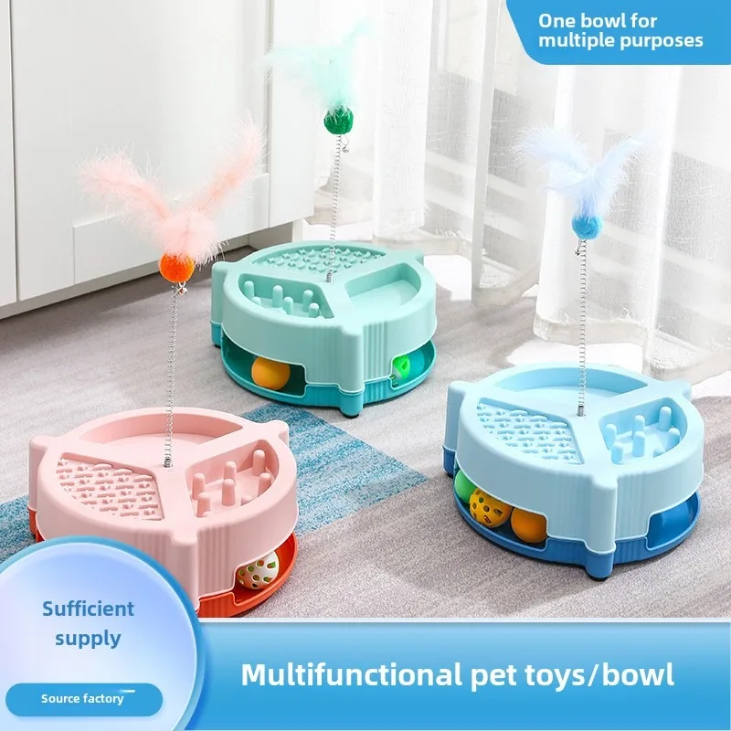 Cat toys self-hi to relieve boredom cat toys interactive cat toys slow food bowl multi-function
Cat toys self-hi to relieve boredom cat toys interactive cat toys slow food bowl multi-function