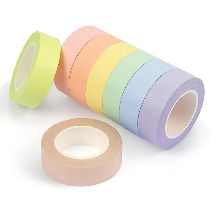 8 Rolls Washi Tape Colored Washi Masking Tape 1/2 Inch Rainbow Colors Painters Tape Colorful Craft Art Paper Tape Labeling DIY
8 Rolls Washi Tape Colored Washi Masking Tape 1/2 Inch Rainbow Colors Painters Tape Colorful Craft Art Paper Tape Labeling DIY