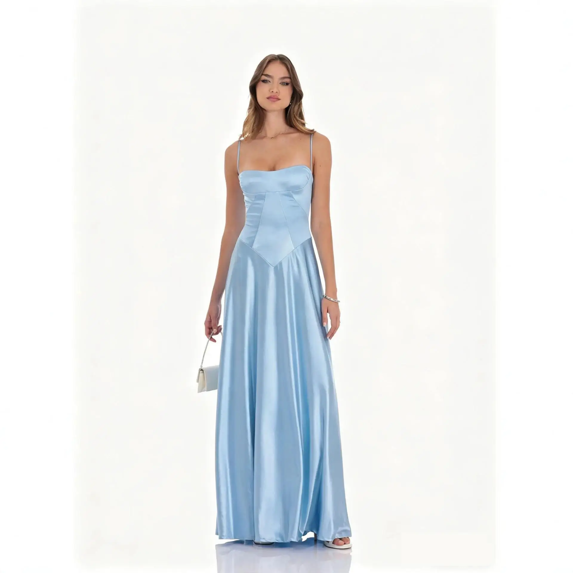 Spaghetti Strap 2026 New And Simple Evening Dresses Stain A-line Floor-length Sexy Backless Prom Party Gowns Vestido De Novia
Spaghetti Strap 2026 New And Simple Evening Dresses Stain A-line Floor-length Sexy Backless Prom Party Gowns Vestido De Novia