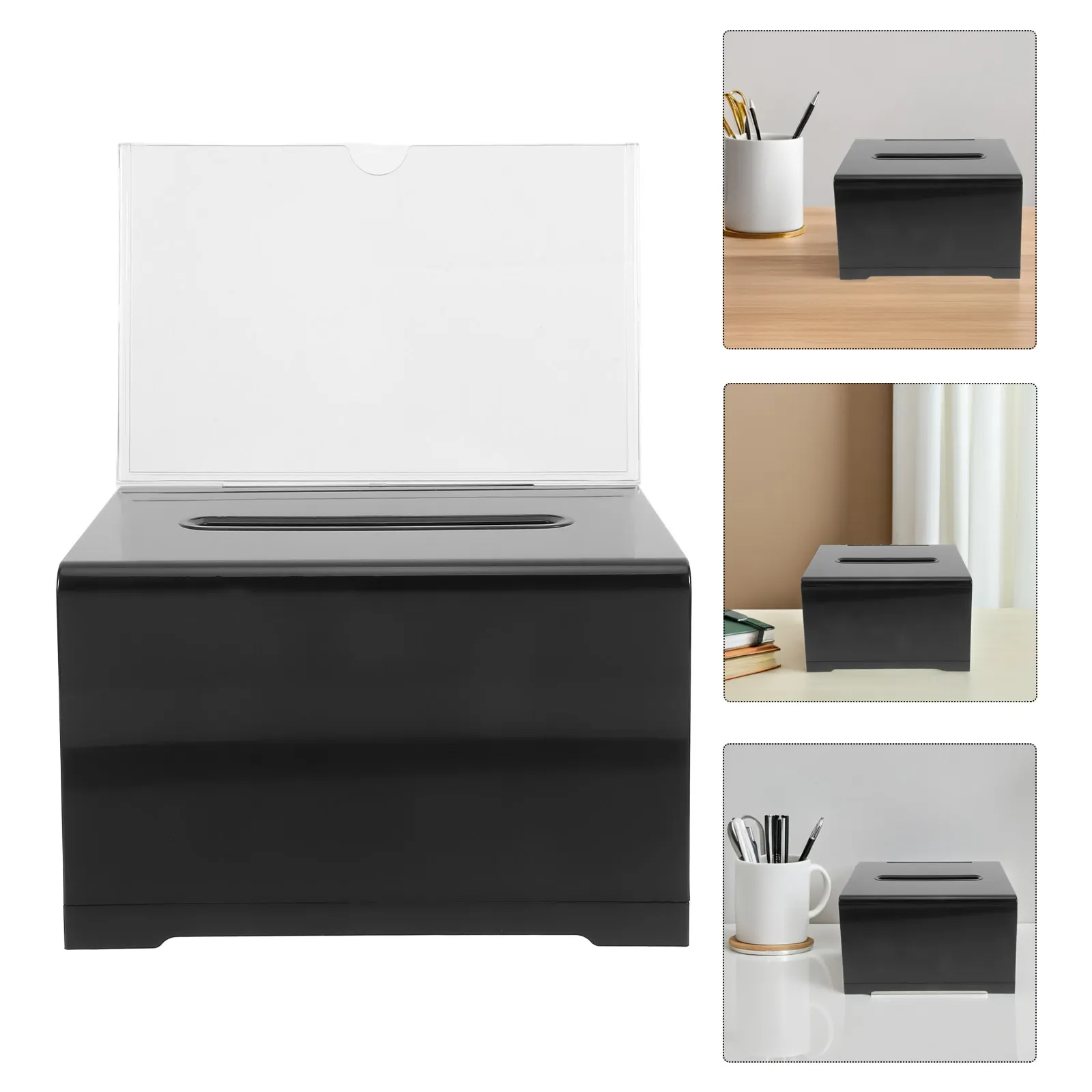 Transparent Acrylic Business Card Donation Ballot Box Large Capacity Clear Card Organizer Container for Voting Exhibition
Transparent Acrylic Business Card Donation Ballot Box Large Capacity Clear Card Organizer Container for Voting Exhibition