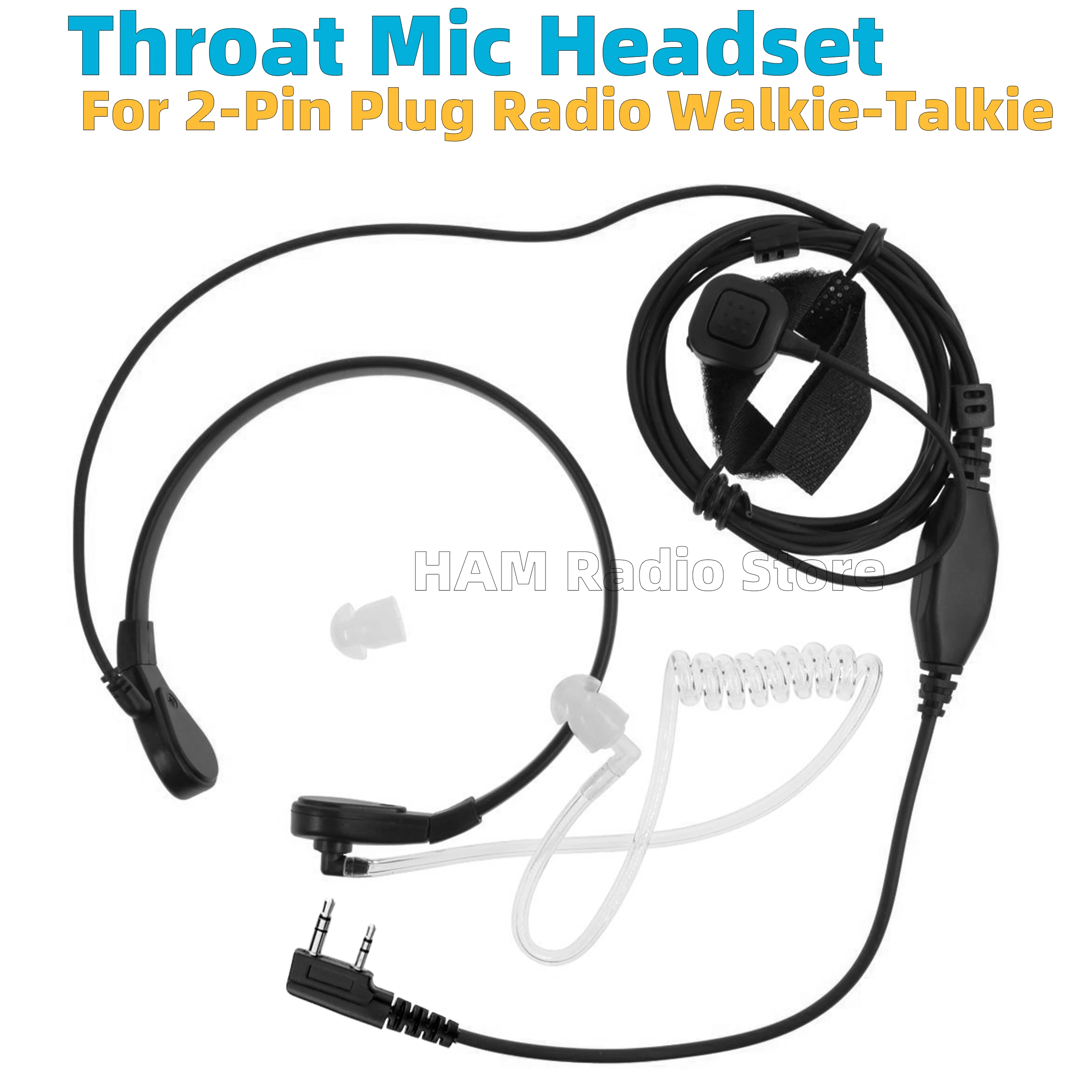Air Tube Throat Microphone PTT Earpiece Headset for Baofeng Radio UV-82 BF-888 UV-5R DM-1701 Quansheng UVK5 UVK58 Walkie Talkie
Air Tube Throat Microphone PTT Earpiece Headset for Baofeng Radio UV-82 BF-888 UV-5R DM-1701 Quansheng UVK5 UVK58 Walkie Talkie