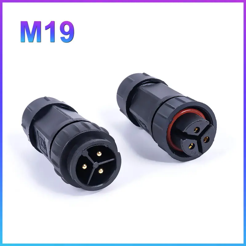 M19 Cable Connector Waterproof IP68 20A Electrical Wire Sealed Retardant 2pin 3pin 4pin 5pin 6pin 7pin 8pin LED Light Wire Plug
M19 Cable Connector Waterproof IP68 20A Electrical Wire Sealed Retardant 2pin 3pin 4pin 5pin 6pin 7pin 8pin LED Light Wire Plug