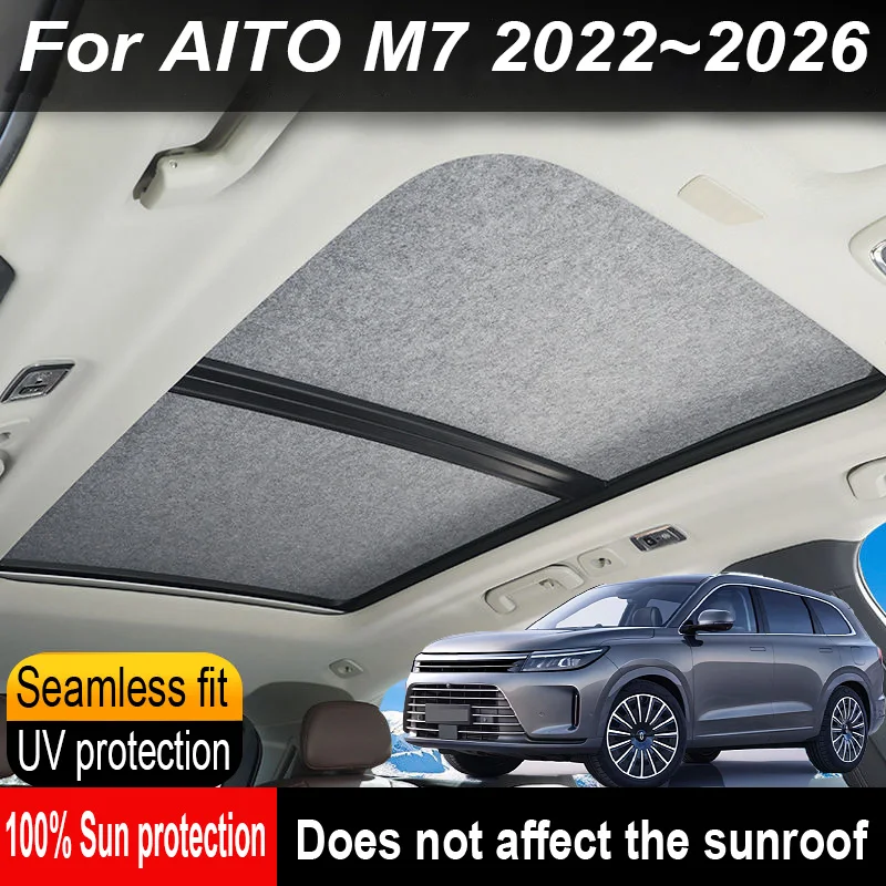 Car Sunroof Insulation Roof VisorFor AITO Seres 7 M7 2022~2026 2025 Sun Protection Electrostatic Adsorption Sky Curtain Sunshade
Car Sunroof Insulation Roof VisorFor AITO Seres 7 M7 2022~2026 2025 Sun Protection Electrostatic Adsorption Sky Curtain Sunshade