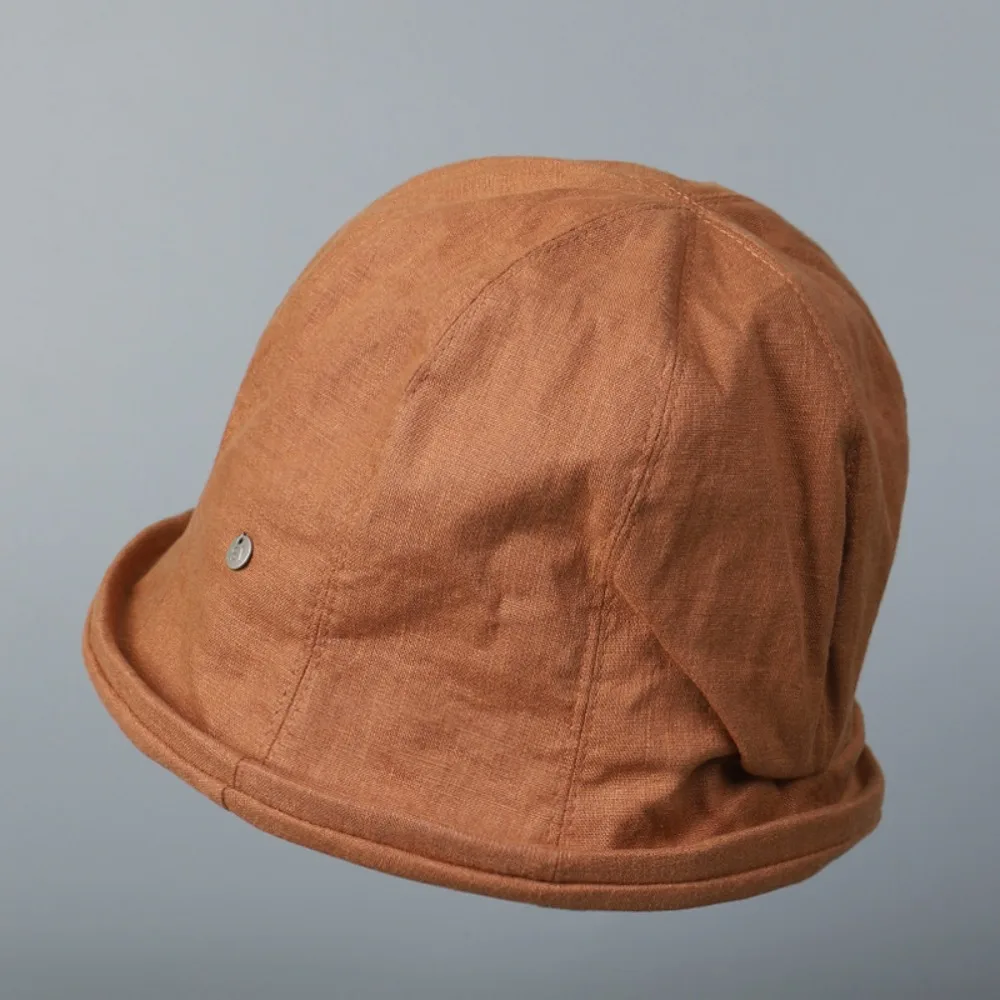New Design Curled Edge Sun Hat Linen Foldable Bucket Hat Solid Color Visors Cap
New Design Curled Edge Sun Hat Linen Foldable Bucket Hat Solid Color Visors Cap