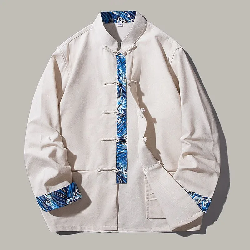 Foufurieux Chinese Style Fashion Retro Tang Style Shirt Men's Top Jacket Hanfu Hip-hop Trend Zhongshan Suit Male Clothing
Foufurieux Chinese Style Fashion Retro Tang Style Shirt Men's Top Jacket Hanfu Hip-hop Trend Zhongshan Suit Male Clothing