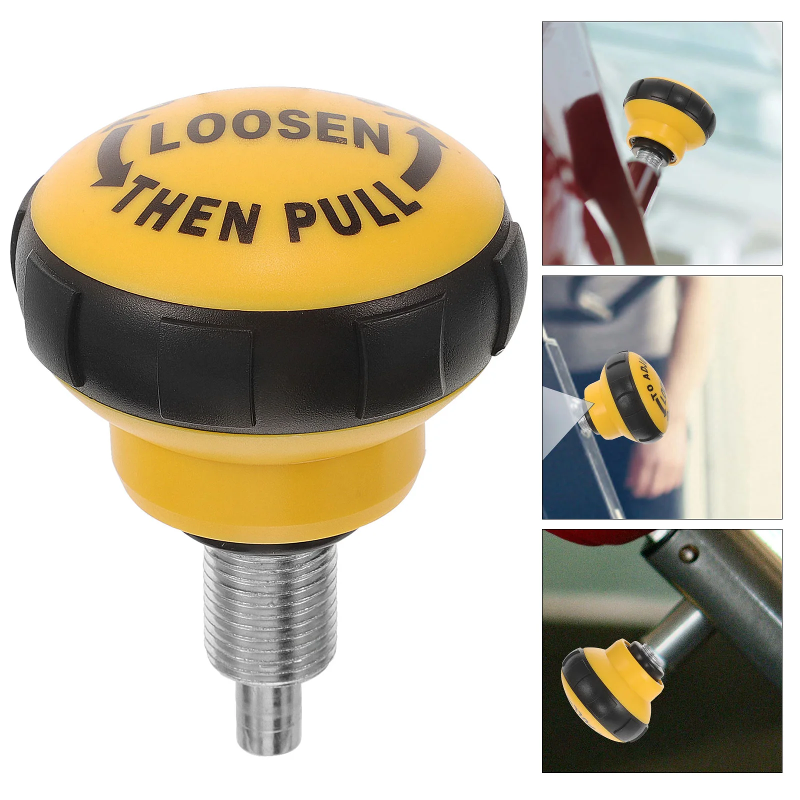 Rotating Pull Pin Knob 58mm Black Yellow Fitness Equipment Replacement Parts Exercise Bike Height Adjustment Screw Knob
Rotating Pull Pin Knob 58mm Black Yellow Fitness Equipment Replacement Parts Exercise Bike Height Adjustment Screw Knob