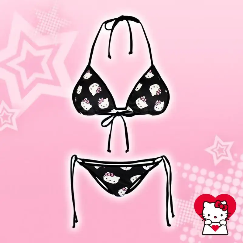 2 шт. милый купальник Sanrio Hello Kittys Girl Kawaii, новый стиль, бикини для отдыха, удобный комплект из двух предметов, мультяшные элитные подарки
2 шт. милый купальник Sanrio Hello Kittys Girl Kawaii, новый стиль, бикини для отдыха, удобный комплект из двух предметов, мультяшные элитные подарки