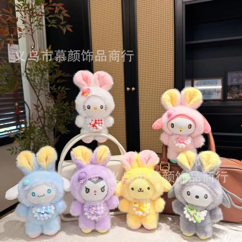 Kawaii Anime New Sanrio Hello Kitty Kuromi Cinnamoroll Cross Dressing Plush Toy Creative New Plush Doll Pendant Gift for Girls
Kawaii Anime New Sanrio Hello Kitty Kuromi Cinnamoroll Cross Dressing Plush Toy Creative New Plush Doll Pendant Gift for Girls