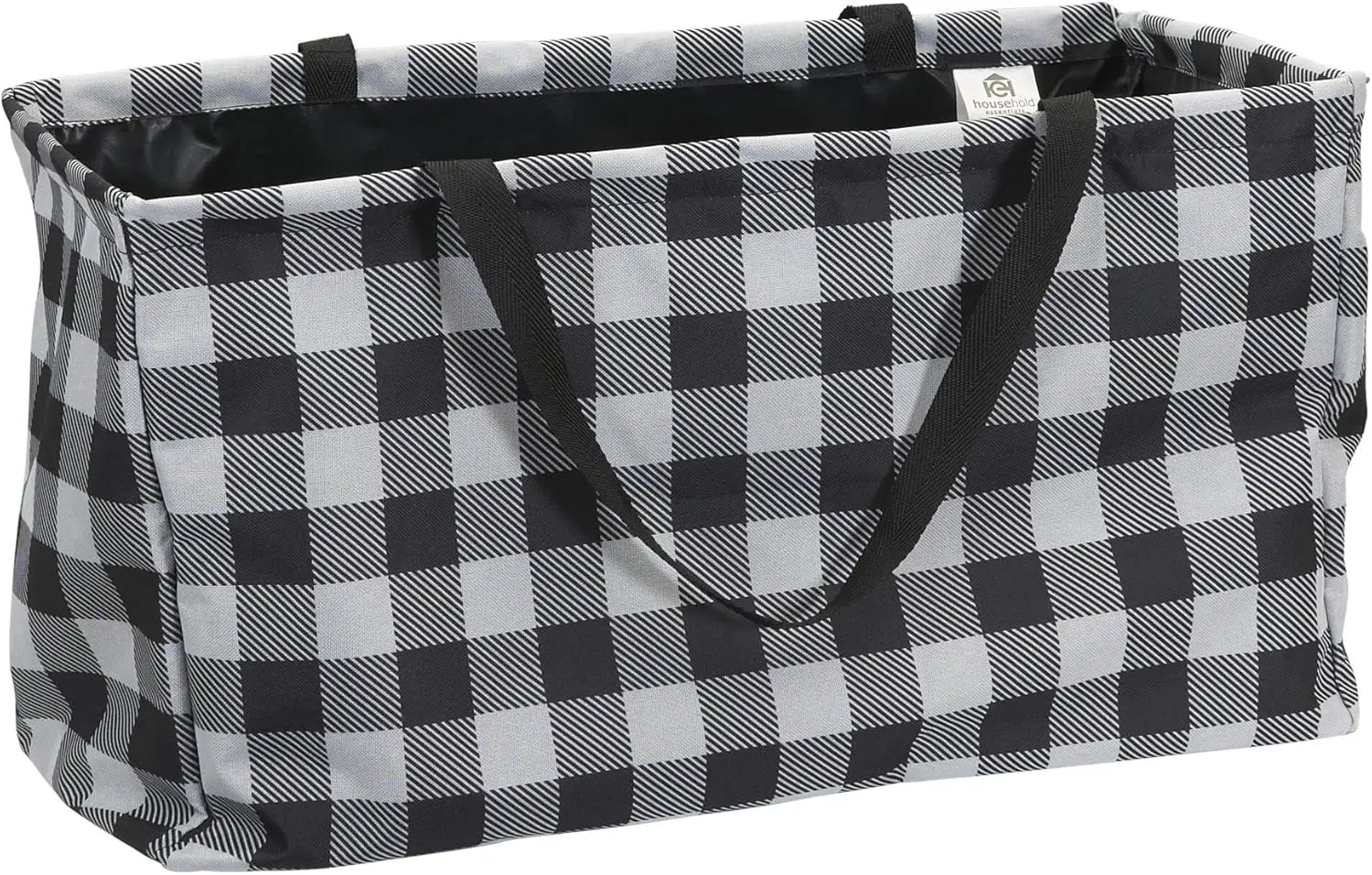 Black White Plaid Canvas Tote Bag, Large Capacity All-Purpose Utility Storage
Black White Plaid Canvas Tote Bag, Large Capacity All-Purpose Utility Storage