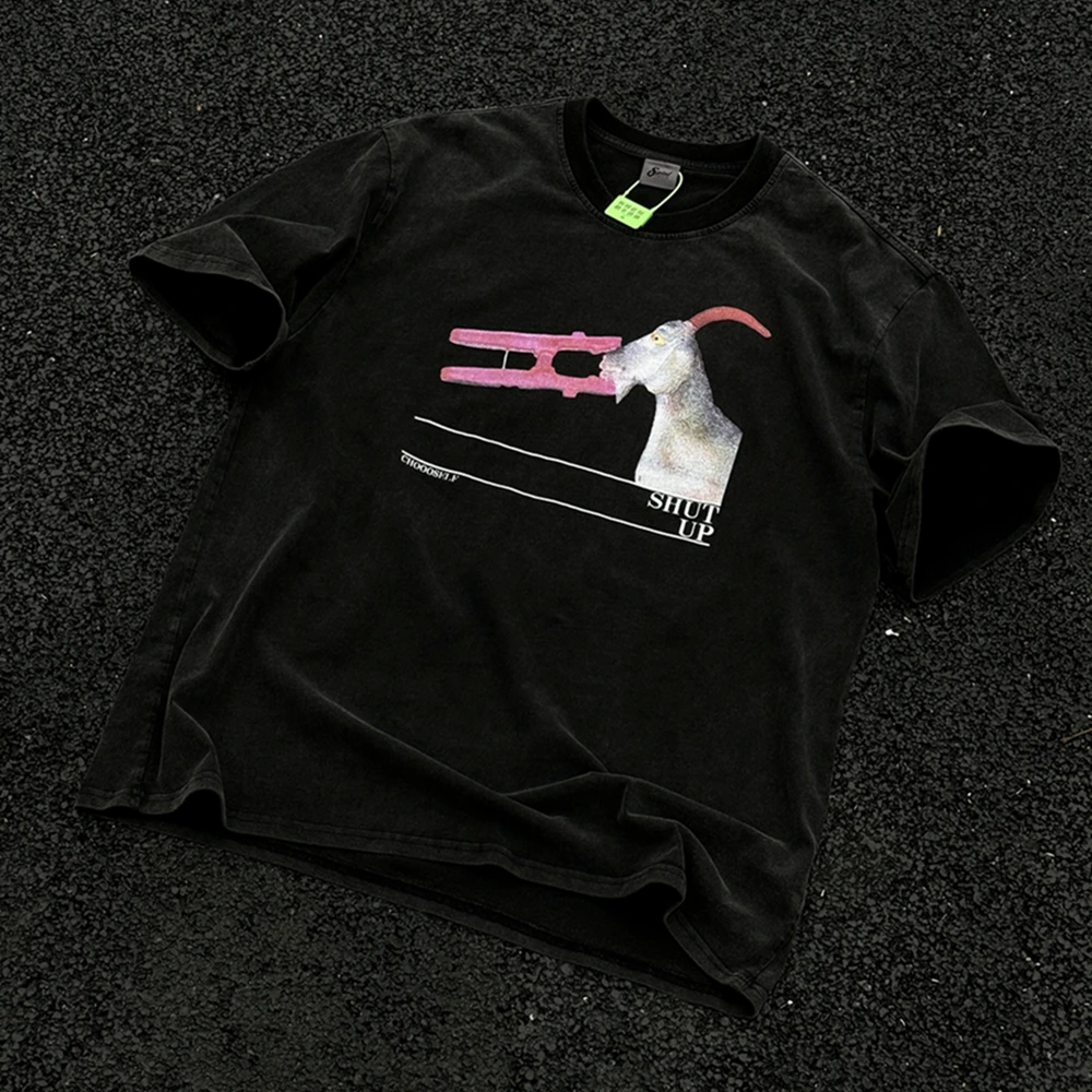 Frog Drift Streetwear Trend Best Quality Goat Graphics Printed Vintage Clothing Loose Oversized Casual Tees Tops T Shirt For Men
Frog Drift Streetwear Trend Best Quality Goat Graphics Printed Vintage Clothing Loose Oversized Casual Tees Tops T Shirt For Men