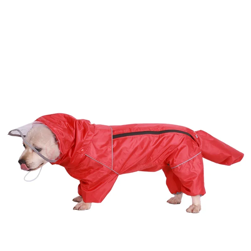 *Pet dog raincoat medium and small dog teddy dog raincoat four-legged all-inclusive tail raincoat
*Pet dog raincoat medium and small dog teddy dog raincoat four-legged all-inclusive tail raincoat